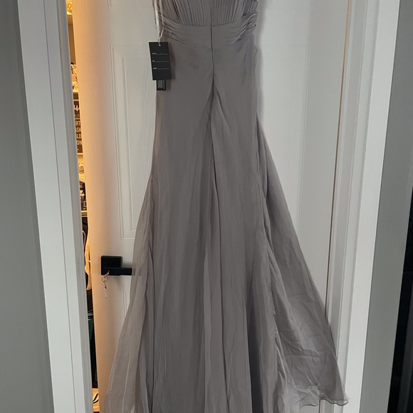 Grey/silver gown, size 10 - Picture 3 of 6